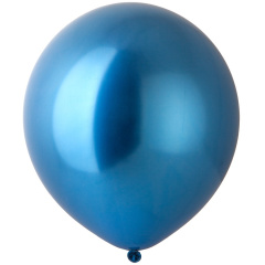 Шар (10"/25см) Синий Хром СШ