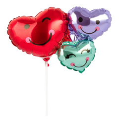 A Шар (12"/30 см) Мини-фигура, Сердца, 1 шт.